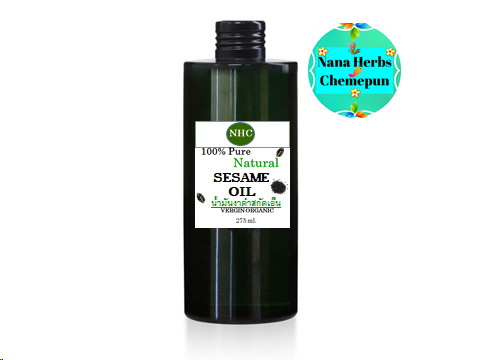 น้ำมันงาดำสกัดเย็น SESAME OIL - VIRGIN COLD PRESSED