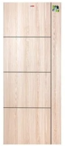 MP13 ประตู UPVC เซาะร่อง สีไวท์โอ๊ค