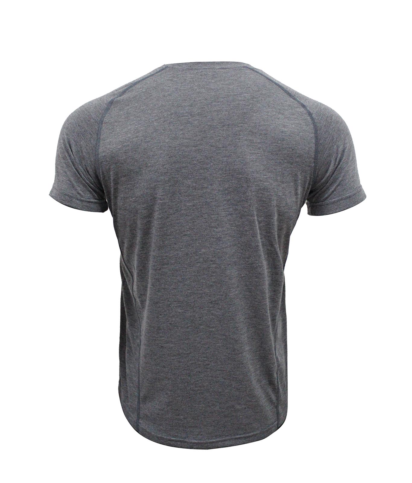 เสื้อคอกลม คอกลมไหล่สโลป ผ้าท๊อปดราย ไมโคร 100% สีเทา ใส่สบาย ระบายเหงื่อได้ดี