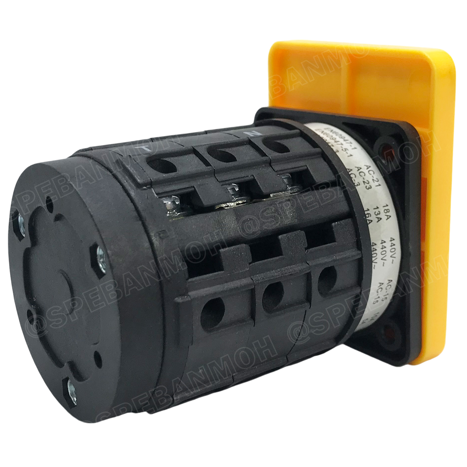 [ 1 ชิ้น ] G16-20A-V CHANGE OVER SWITCH 5 Position VOLT สวิทช์บิด โวลต์ มิเตอร์สวิทช์ Volt Meter Switch สวิทช์สลับการทำงาน ซีเลคเตอร์โวลท์ VOLT Selector Switch