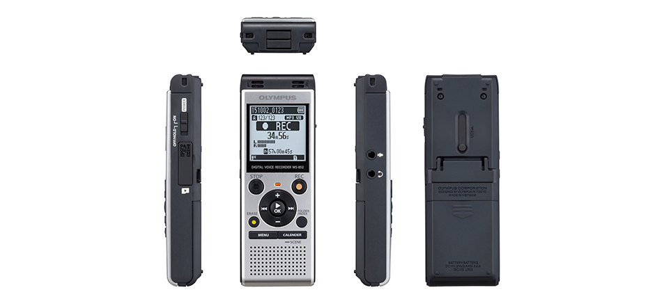 OLYMPUS Voice Recorder WS-852 เครื่องบันทึกเสียง แบบพกพา คุณภาพสูง รับประกันสินค้า 1 ปี (ตกรุ่น)