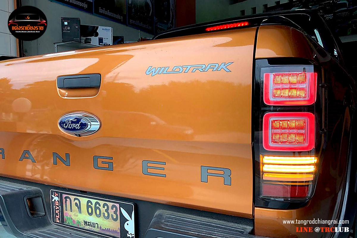 โคมไฟท้ายแบบ Full LED VLAND แท้ รุ่นโคมดำ/โคมใส รับประกัน 1 ปี Ford Ranger 2015-2021