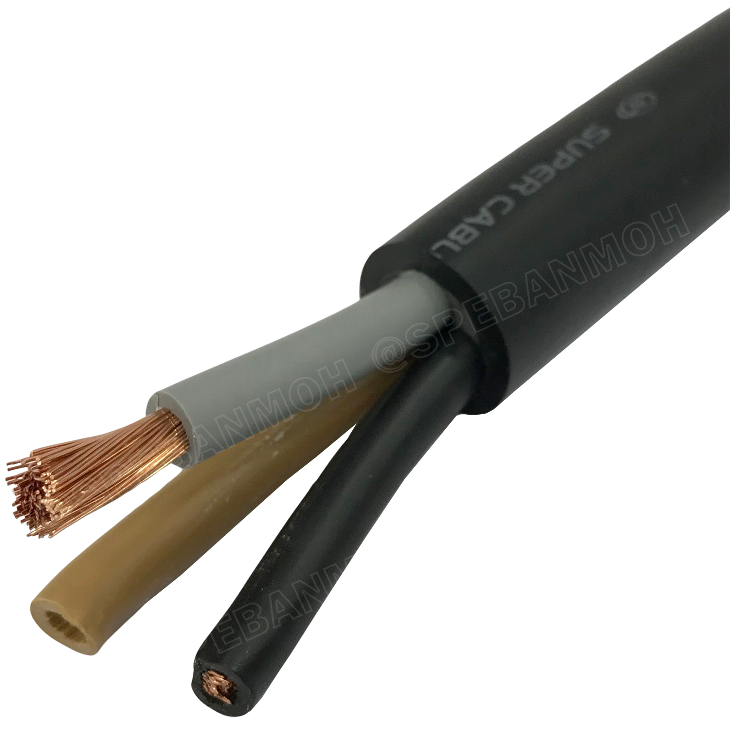 [ 100 เมตร ] VCT 3X10.0 สายคอนโทรลเมน สายอ่อน 3Cx10 mm2 Flexible annealed copper สายไฟเดินเมน 3คอร์ 10 sq.mm VCT 3C VCT 3คอร์ 10มิล สายไฟบ้าน VCT 3C X 10.0 สายVCT สายไฟเมน สายไฟบ้าน สายปลั๊ก VCT AC Power Cable สายพาวเวอร์ สายดำ VCT Cable สายไฟ วีซีที