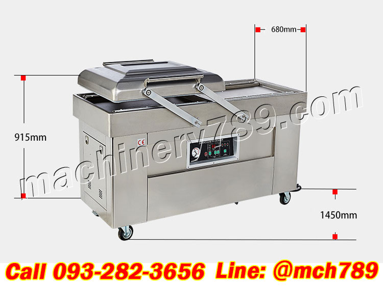 เครื่องซีลสูญญากาศอัตโนมัติ2หลุม รุ่น600/2000W (ระบบควบคุมคอมพิวเตอร์) เครื่องดูดสูญญากาศ เครื่องซีลพลาสติก เครื่องซีลสูญญากาศ เครื่องแพ็คสูญญากาศ เครื่องแพ็คถุง เครื่องแพ็คถุงสูญญากาศ 2-Hole Vacuum Sealer Automatic Packing Machine