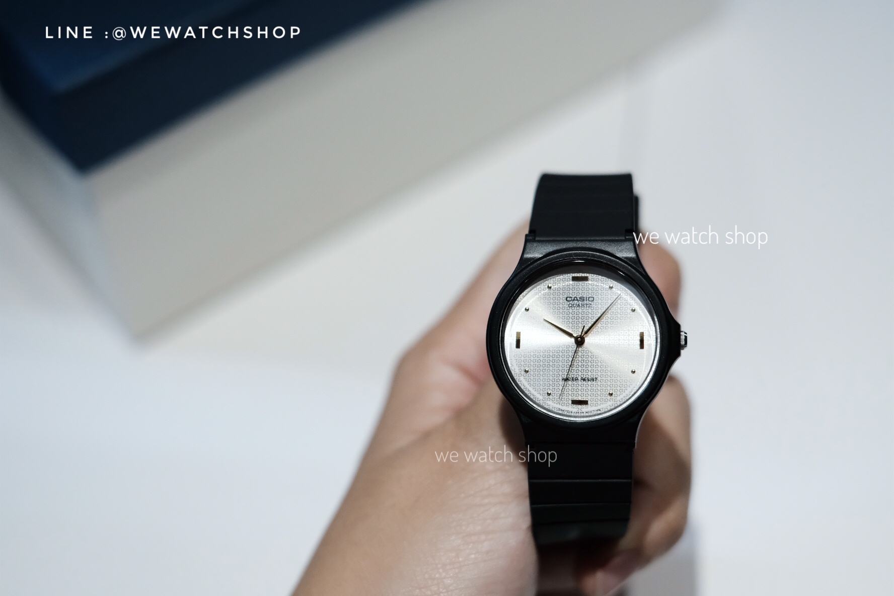 CASIO Standard รุ่น MQ-76-7A1LDF สีดำ หน้าปัดขาว สินค้าของเเท้ รับประกันศูนย์ CMG