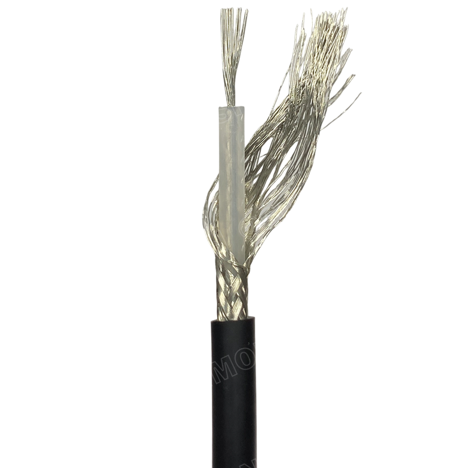 [ 2เมตร ] JSL-157 สาย RG58 A/U สายโคแอกเชียล Coaxial Cable สายโคแอ็ก 50Ohm สายสัญญาณ 20AWG ทองแดงแท้ เคลือบดีบุก ชีล CCAM ไดน่าคอม Dynacom สายสัญญาณมีชีลถัก สายสัญญาณ วิทยุสื่อสาร สายอากาศ UL1354 30V 80องศา