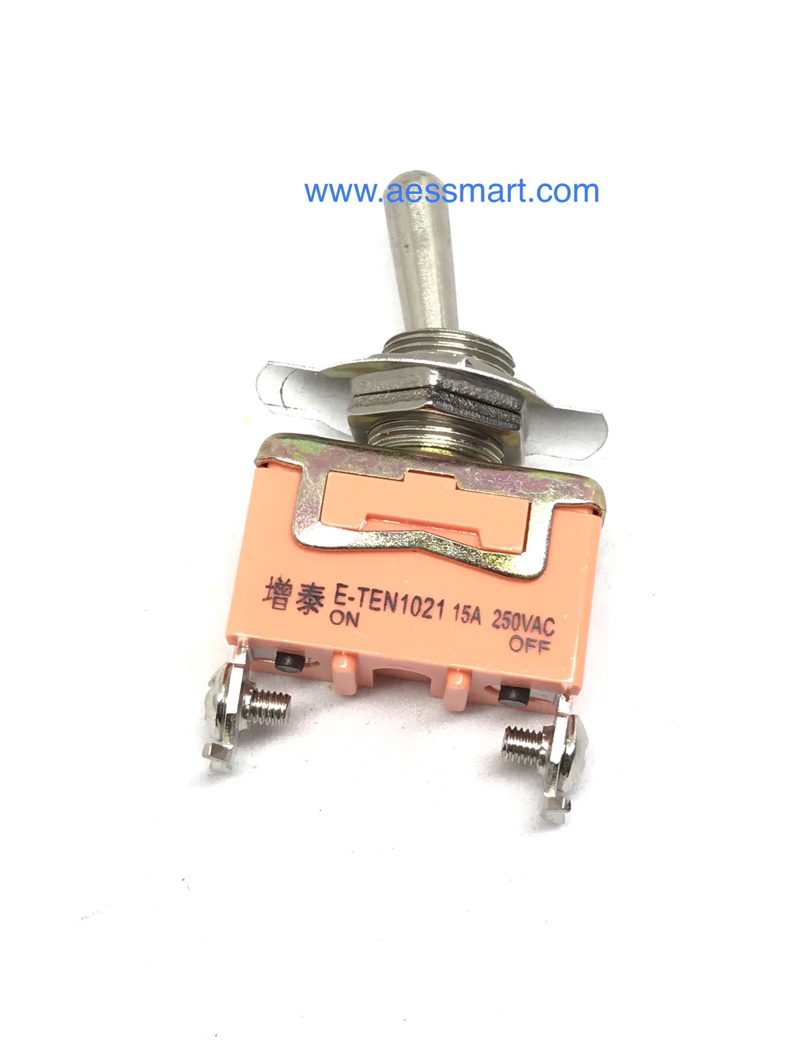 สวิตซ์โยก ON-OFF, 2p,15A/250V (E-TEN1021)