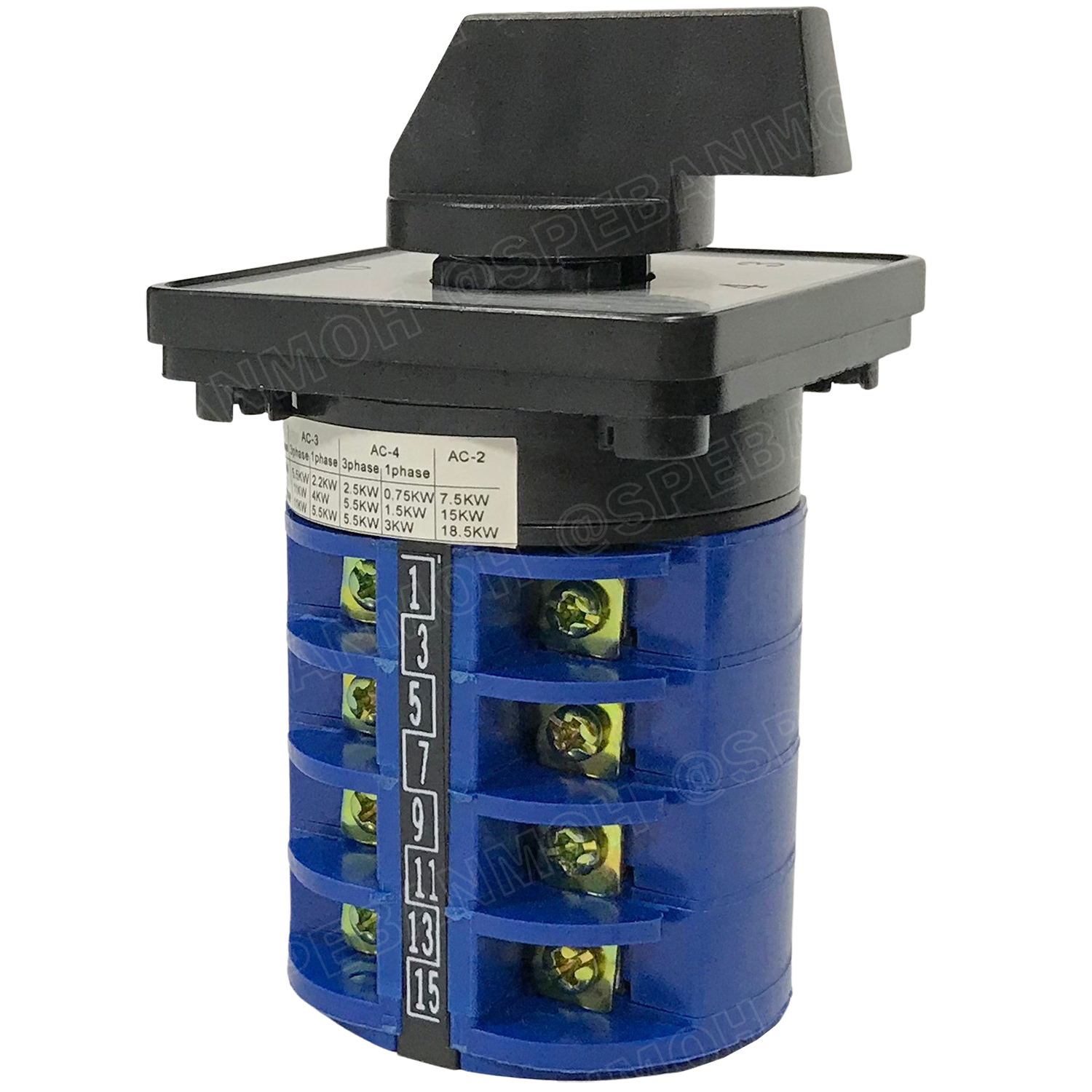 [ 1 ชิ้น ] LW26 4P 0-1-2-3-4 สวิทช์บิด 20A 32A 63A 4P 5Position 380V Cam Switch 5ตำแหน่ง สวิทช์ อุตสาหกรรม / โรงงาน Change Over Switch แคมสวิทช์ Selector Switch สวิทช์โรงงาน ซีเลคเตอร์สวิตช์ 5 ตำแหน่ง 48 x 48