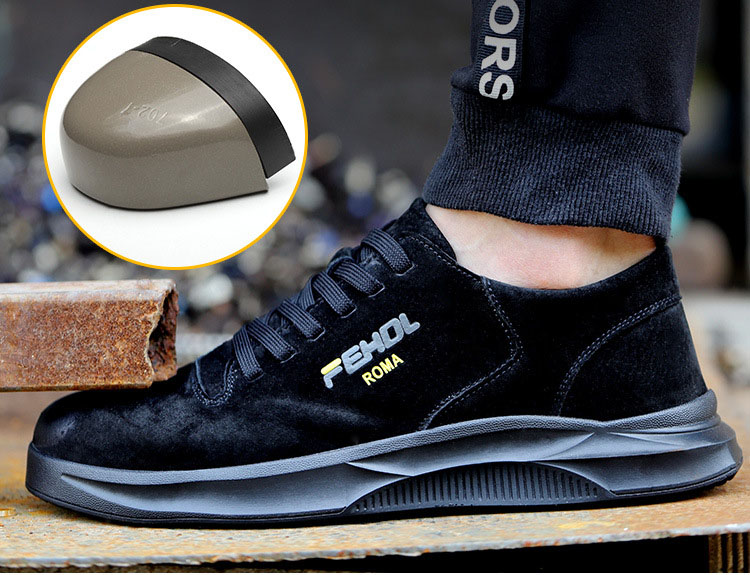 HOT STAR NO.8 รองเท้าเซฟตี้หนังแท้ หัวเหล็ก พื้นเสริมแผ่นเหล็ก พื้นยางกันลื่น