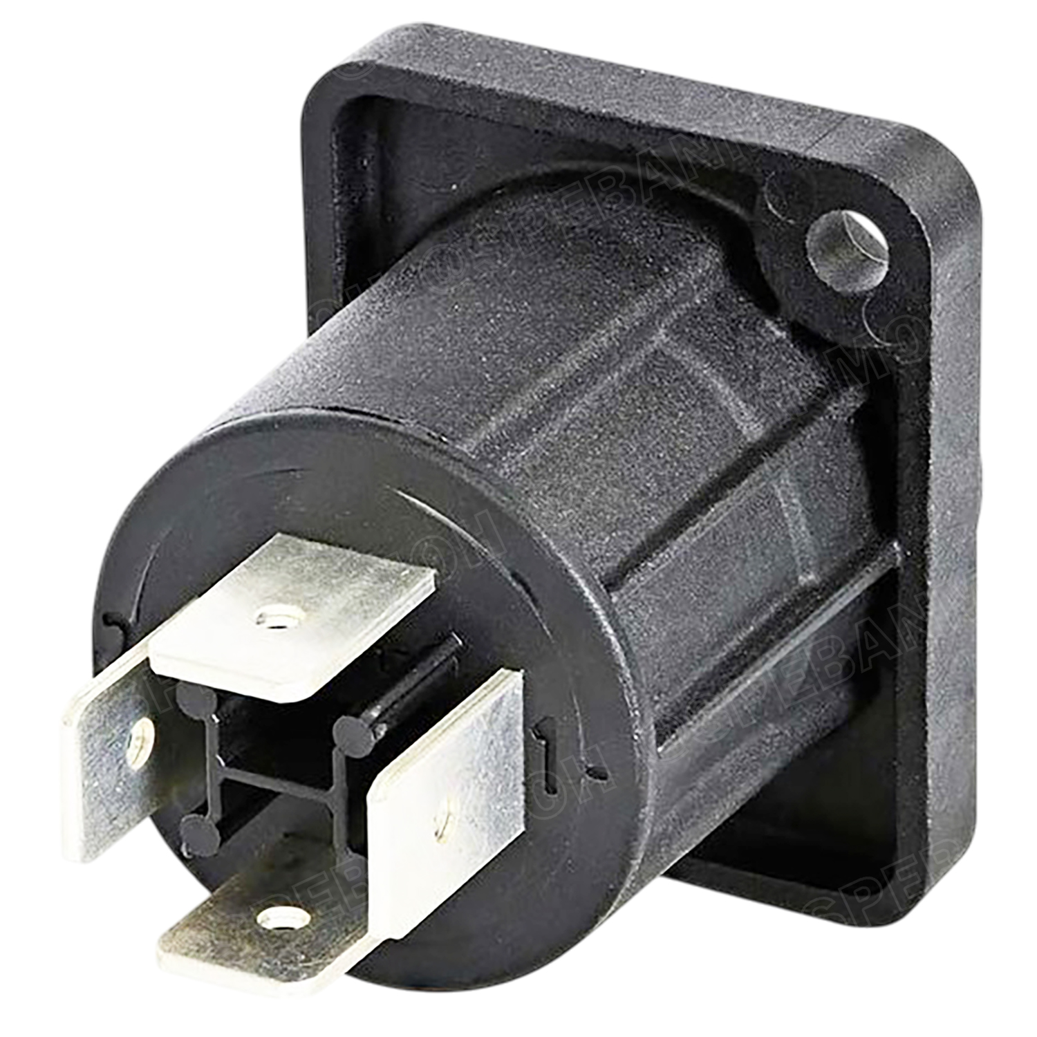 [ 1 ชิ้น ] NL4MPXX NEUTRIK Speakon Female Socket 4P สเปคคอนตัวเมีย เหลี่ยม ติดแท่น แจ็คลำโพง แจ็คติดตู้ลำโพง นิวทริค 4โพล 4ขั้ส Plug Jack สปีกคอนตัวเมีย NL4MP สีดำ Black Audio Connector For Speaker