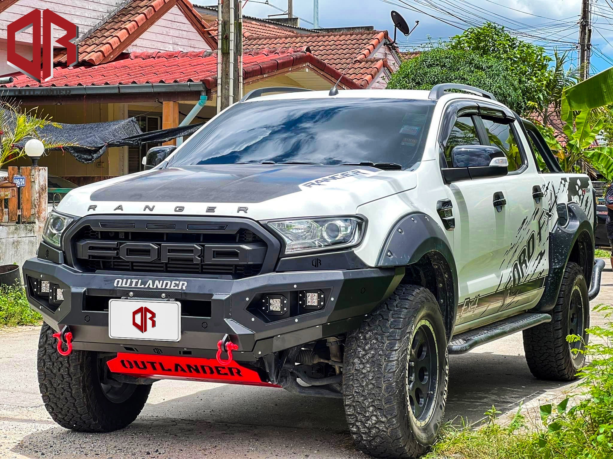 กันชนหน้า OUTLANDER รุ่น MATRIX Ford Ranger 2015-2021