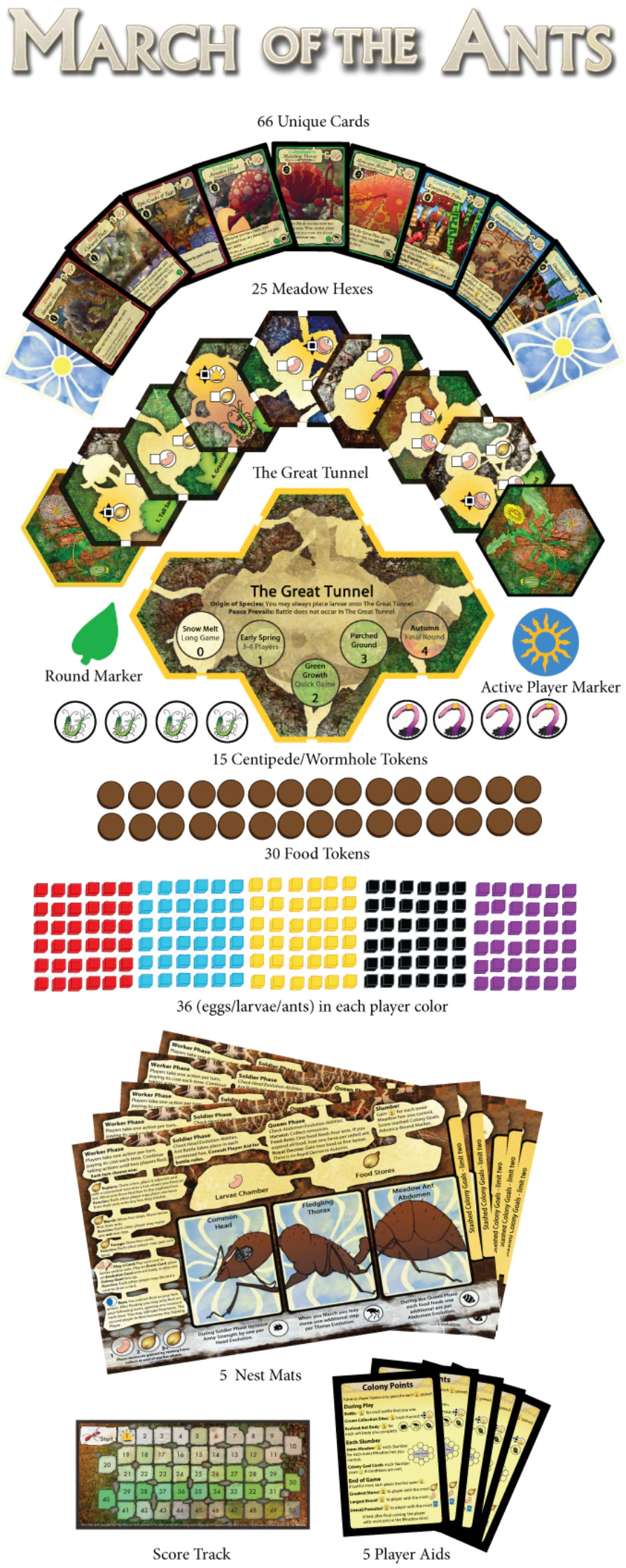 March of the Ants -Ultimate Ants Pledge (Kickstarter) บอร์ดเกมของแท้