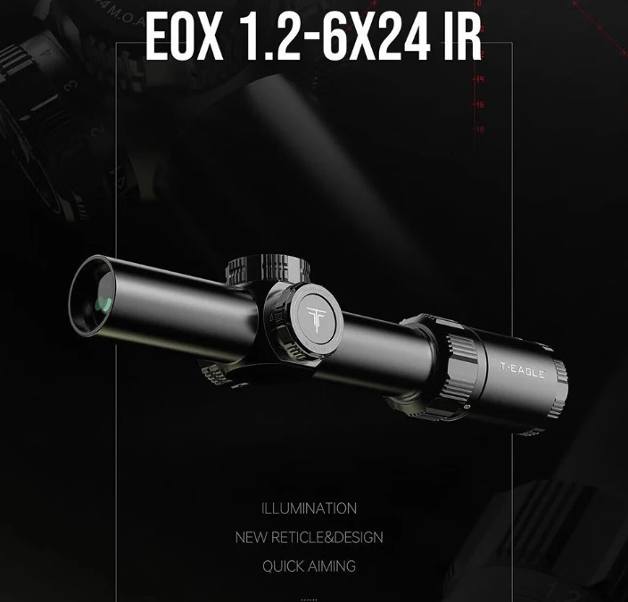 T-EAGLE กล้องกันน้ำ กันกระแทก EOX PRO 1.2-6X24 IR