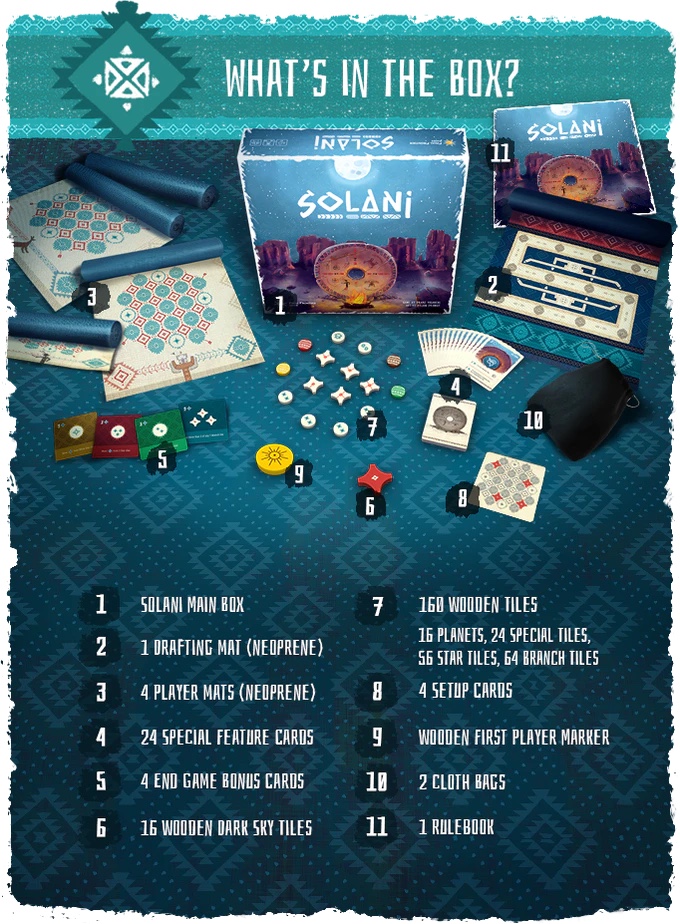 Solani + The Girl Who Made The Stars บอร์ดเกม จาก Kickstarter