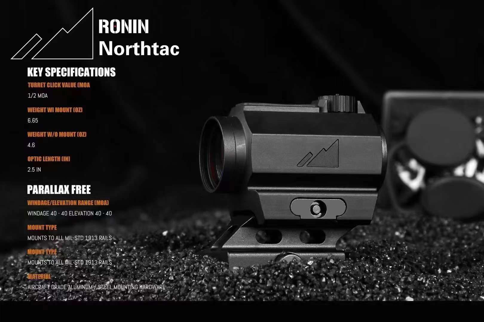 RONIN P-10 RED DOT SIGHT 1X20MM เรท ดอท คุณภาพสูง กันน้ำ ทนแรงกระแทก