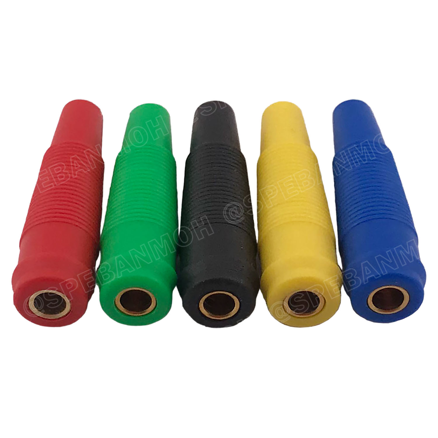 [ 4ชิ้น ] BNN-004F-GL ปลั๊กบานาน่า สีทอง ตัวเมีย Female Banana Socket 4.0mm Gold plated ขั้วต่อปลั๊กกล้วย ตัวเมีย ต่อสาย 4mm ขั้วต่อคอนเน็คเตอร์ ขั้วต่อไฟ Banana Plug 4มิล บานาน่าตัวเมีย ปลั๊กกล้วยตัวเมีย ต่อสาย บานาน่าแจ๊ค Banana Jack ตัวเมีย