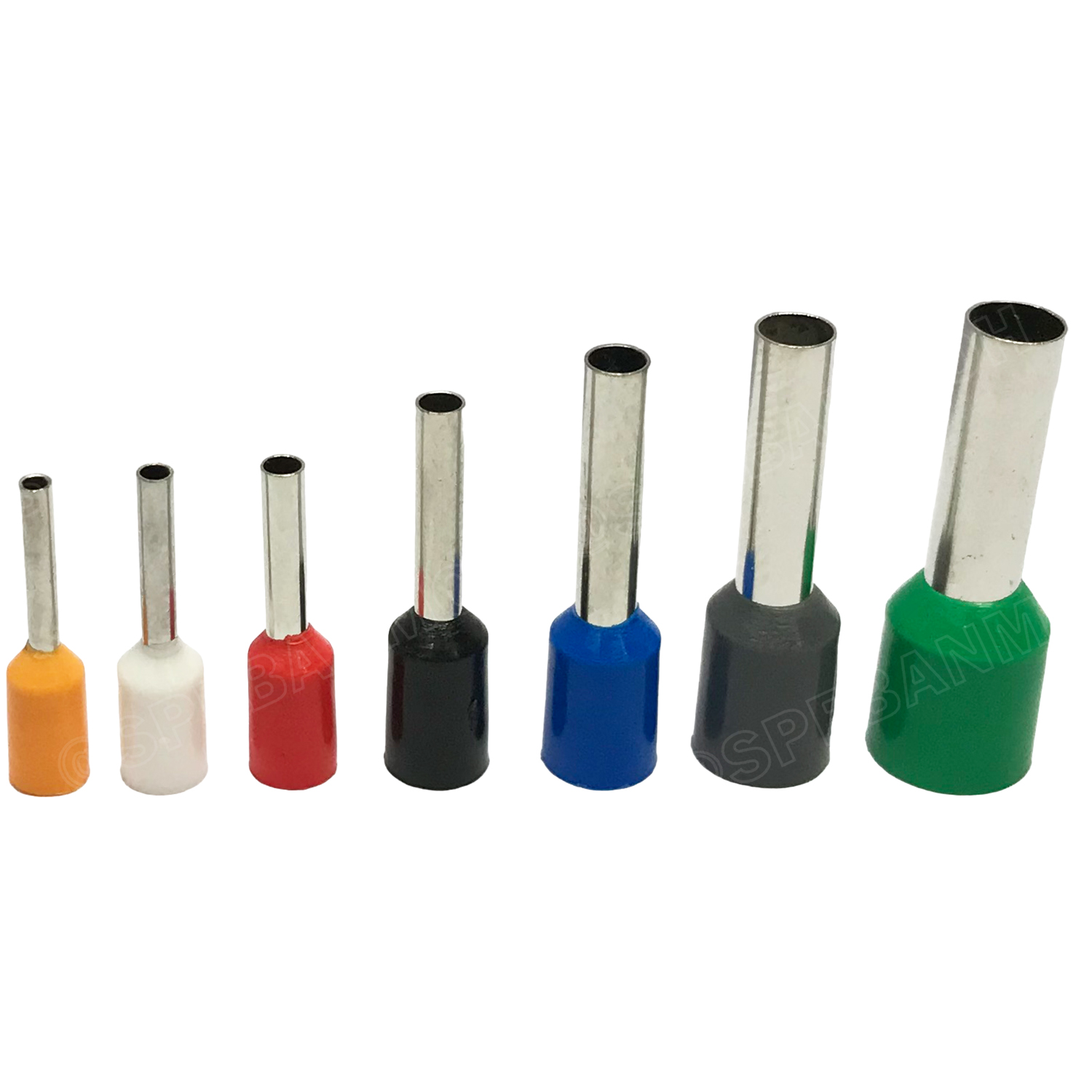 [ 1 กล่อง ] E-400 หางปลาคอร์ดเอ็น 400ชิ้น cord end ขั้วต่อสายไฟ เทอร์มินอล ขั้วต่อหางปลา Terminal Crimping ครอดเอ็น แบบกล่อง หางปลาย้ำปลายสายไฟ แบบเข็ม ขนาด 22 , 20 , 18 , 16 , 14 , 12 ,10 AWG ข้อต่อย้ำสายแบบเดี่ยว คอร์ดเอ็น cord end แบบกล่อง 400 pcs