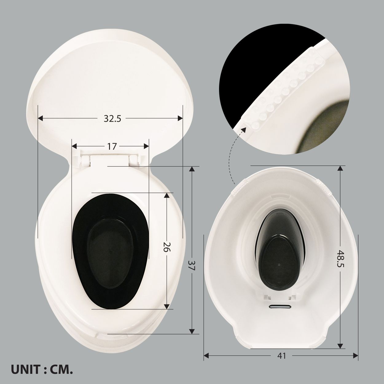 QLine สุขภัณฑ์เคลื่อนที่ PL-901