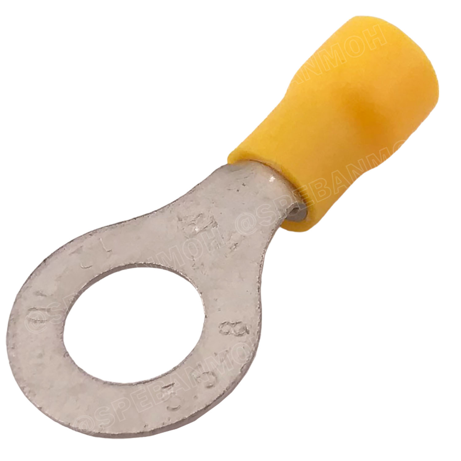 [ 100 ตัว/ถุง ] RV5.5-8 สีเหลือง Yellow สำหรับสาย 4.0-6.0 sq.mm 12-10AWG หางปลากลม หางปลาหุ้มฉนวน เทอร์มินอล หางปลาย้ำสายไฟ หางปลา หางปลากลมหุ้ม หางปลาแฉก Terminal Crimping หางปลา กลมหุ้ม หางปลาต่อสาย ขั้วต่อสายไฟ หางปลาวง หางปลา RV Spade Terminal หางปลาก