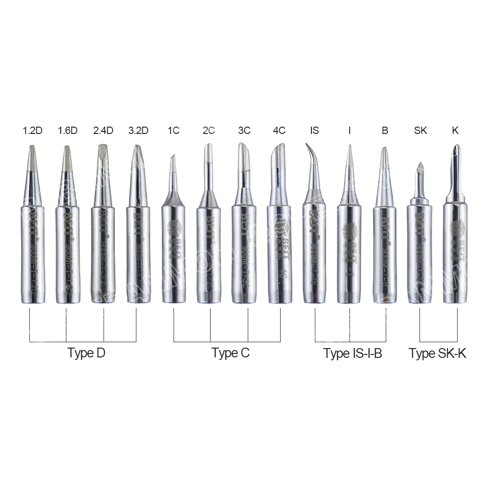 [ 1ชิ้น ] BST-900M-T ปลายหัวแร้ง 60วัตต์ BEST สำหรับ BST-938 , BST-938 , BST-878D Solder Iron Tip 900M-T for Soldering Station ปลายหัวแร้ง Soldering Tip สำหรับงานบัดกรี คุณภาพสูง ทนอุณภูมิสูง