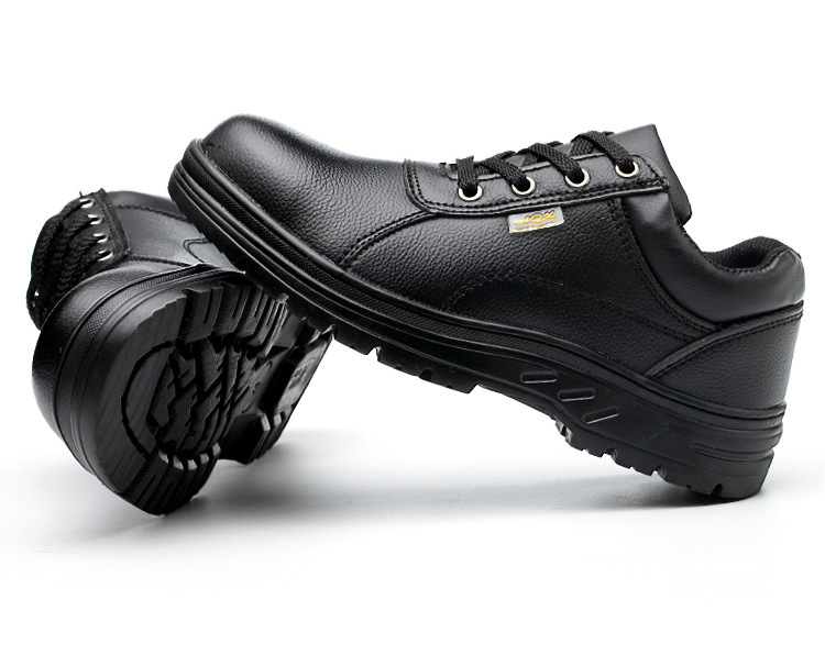 รุ่น BLT2 หนังสีดำ Safety shoes รองเท้าเซฟตี้ รองเท้านิรภัย รองเท้าหัวเหล็ก พื้นเสริมแผ่นเคฟล่า กันแทงทะลุ