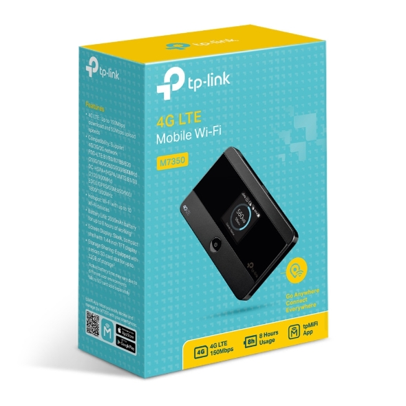 TP-LINK M7350 เราเตอร์ใส่ SIM 4G LTE Mobile Wi-Fi รับประกันศูนย์ไทย