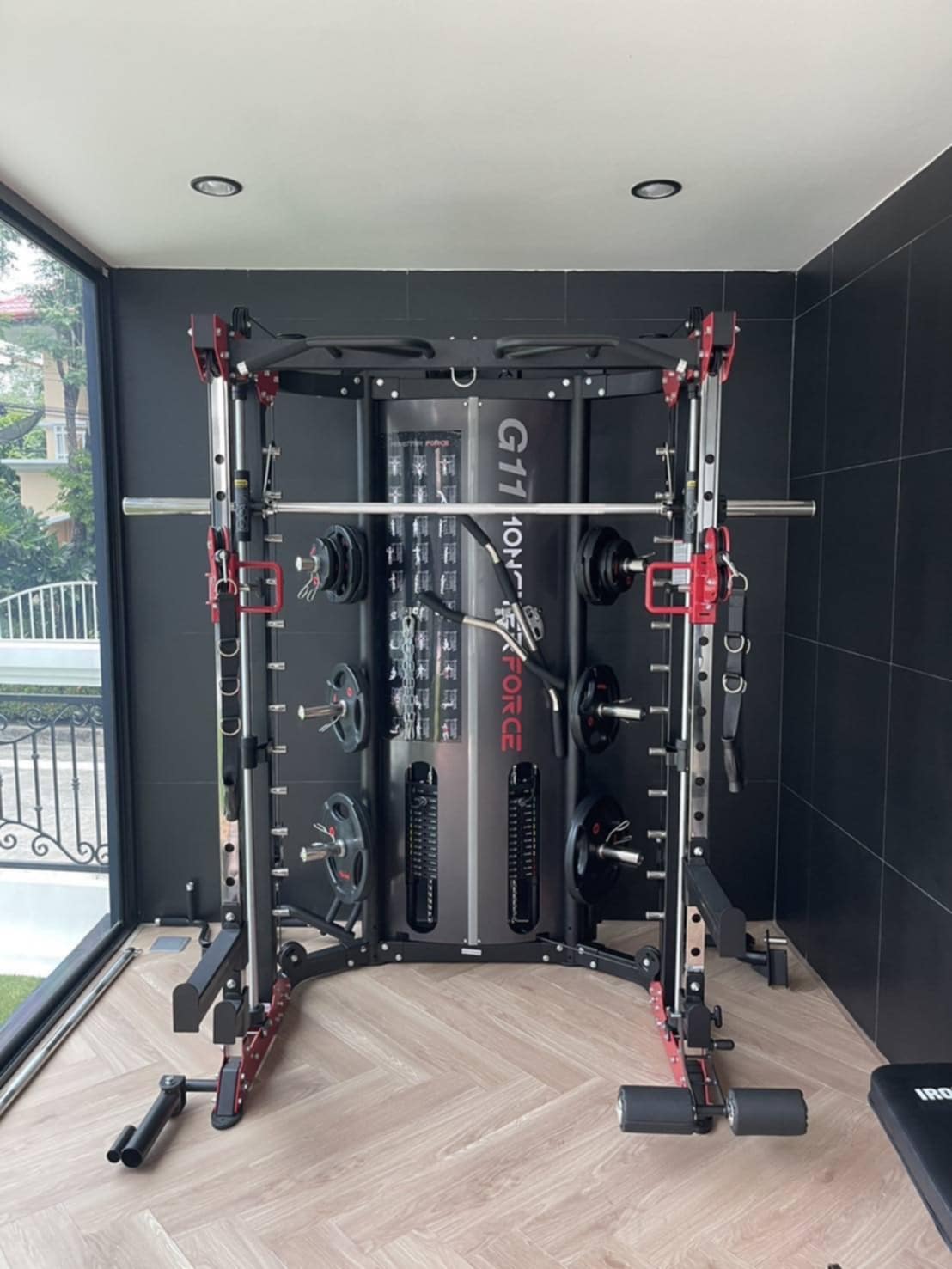 สมิทแมชชีน Smith Machine Monster Force G11+ม้านั่ง204+แผ่นน้ำหนัก 50 kg
