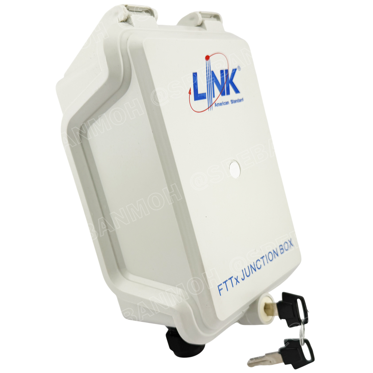 [ 1 ชิ้น ] UFH3001 FTTX Junction Box LINK กล่องพักสายไฟเบอร์ออฟติค ภายนอกอาคาร กล่องพักสายสำหรับต่อสาย FTTX กล่องพักสายนอกอาคาร Outlet UFH3001 UL94V-0 ทนแดด ทนฝน PON FIBER TERMINAL BOX and CABINET and JUNCTION BOX