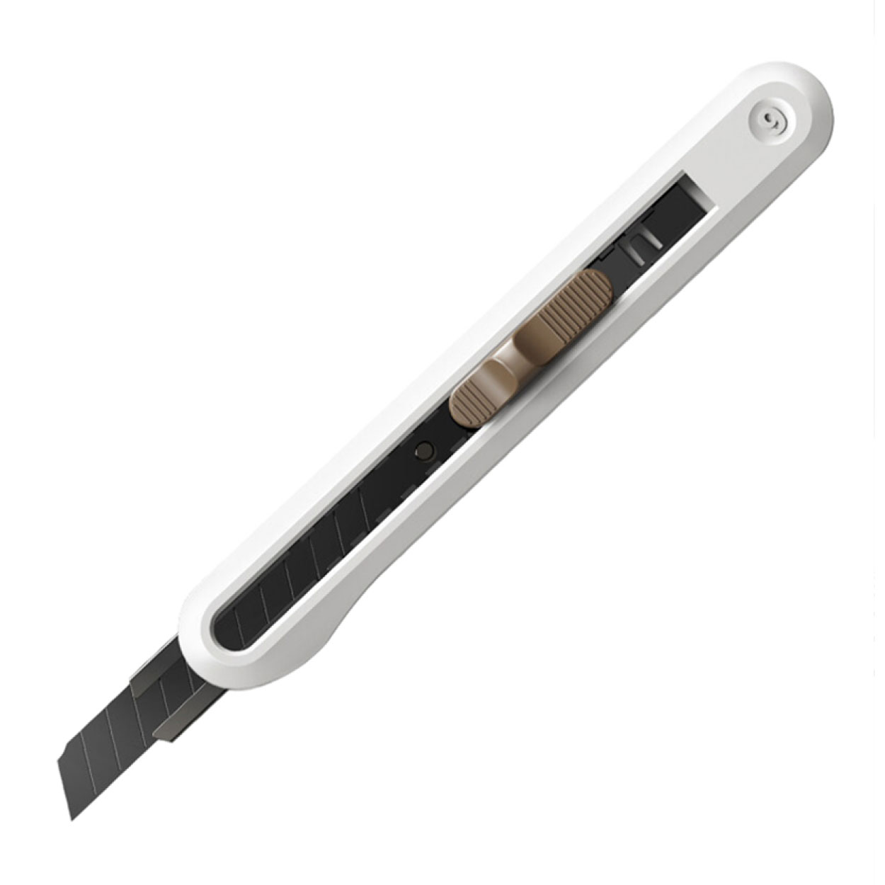 คัตเตอร์ Deli Nusign cutter รุ่น NS063 ใบดำ เคลือบกันสนิม ขนาด 9 มม.
