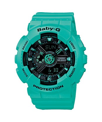 CASIO BABY-G รุ่น BA-111-3ADR สีเขียว มินท์ สินค้าของเเท้ รับประกันศูนย์ CMG