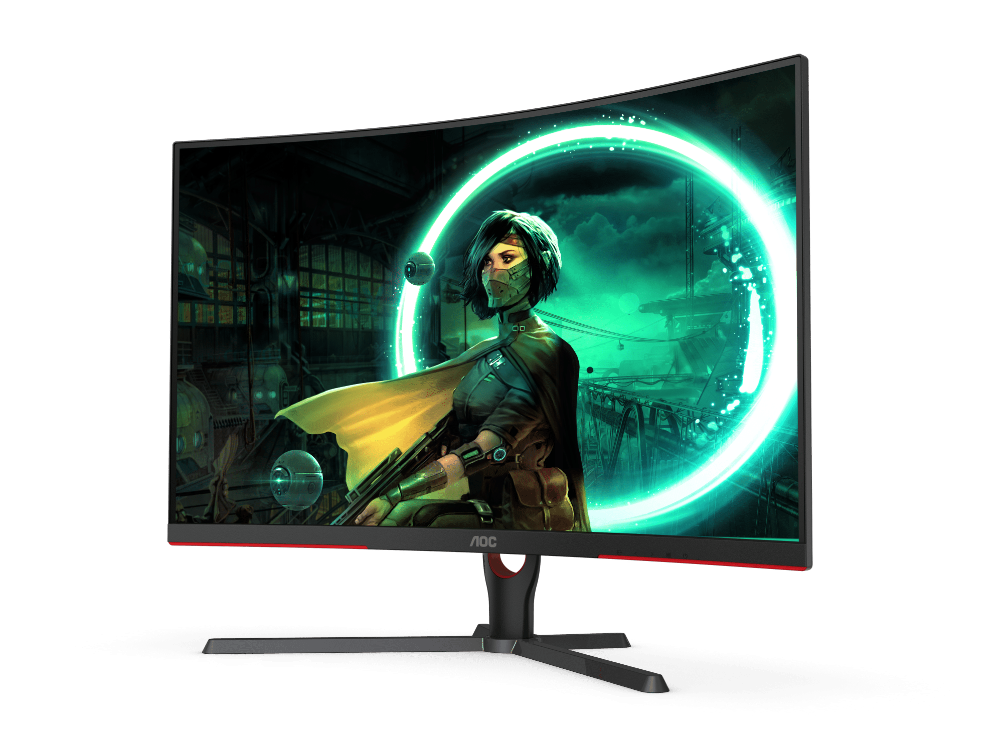 AOC C32G3E 31.5" 1000R Curved Gaming Monitor ประกันศูนย์ 3 ปี