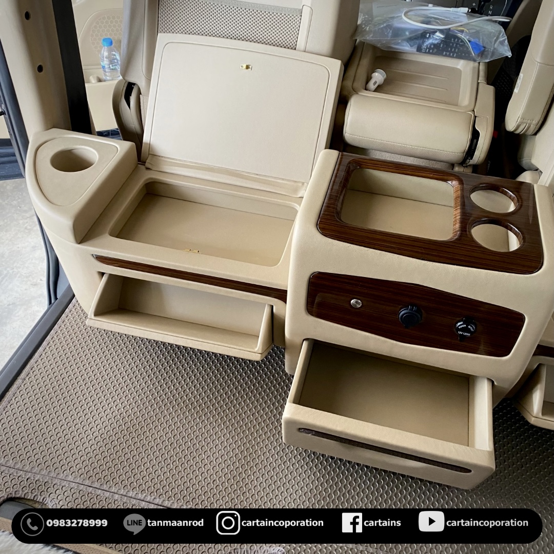 Hyundai Starex เอาคอนโซลเดิมออก ติดตั้งคอนโซลเตี้ย คนขับปรับเอนได้มากขึ้น นั่งสบายขึ้น