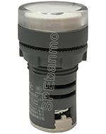 [ 1 ชิ้น ] AD16-22DS หลอดตู้คอนโทรล (Pilot Lamp) Ø22 mm (เกรด A) 220V สีขาว/WHT