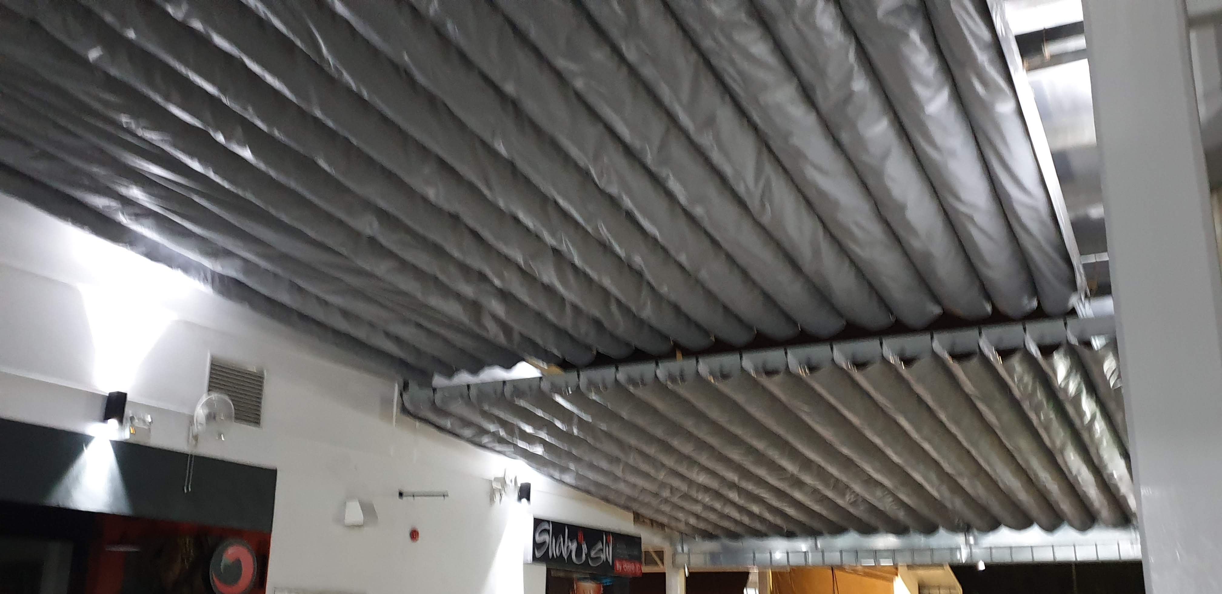 ผ้าใบเลื่อน ระบบ มอเตอร์ Big C สาขาสุขาภิบาล 5 ถนนสายไหม