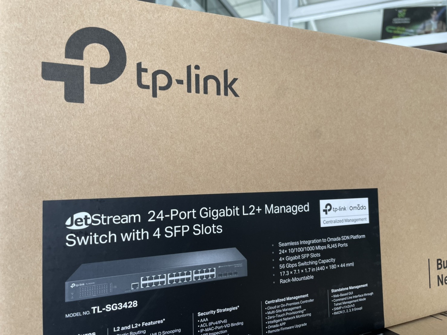 TP-LINK TL-SG3428 JetStream 24-Port Gigabit L2 Managed Switch with 4 SFP Slots รับประกันศูนย์ไทย