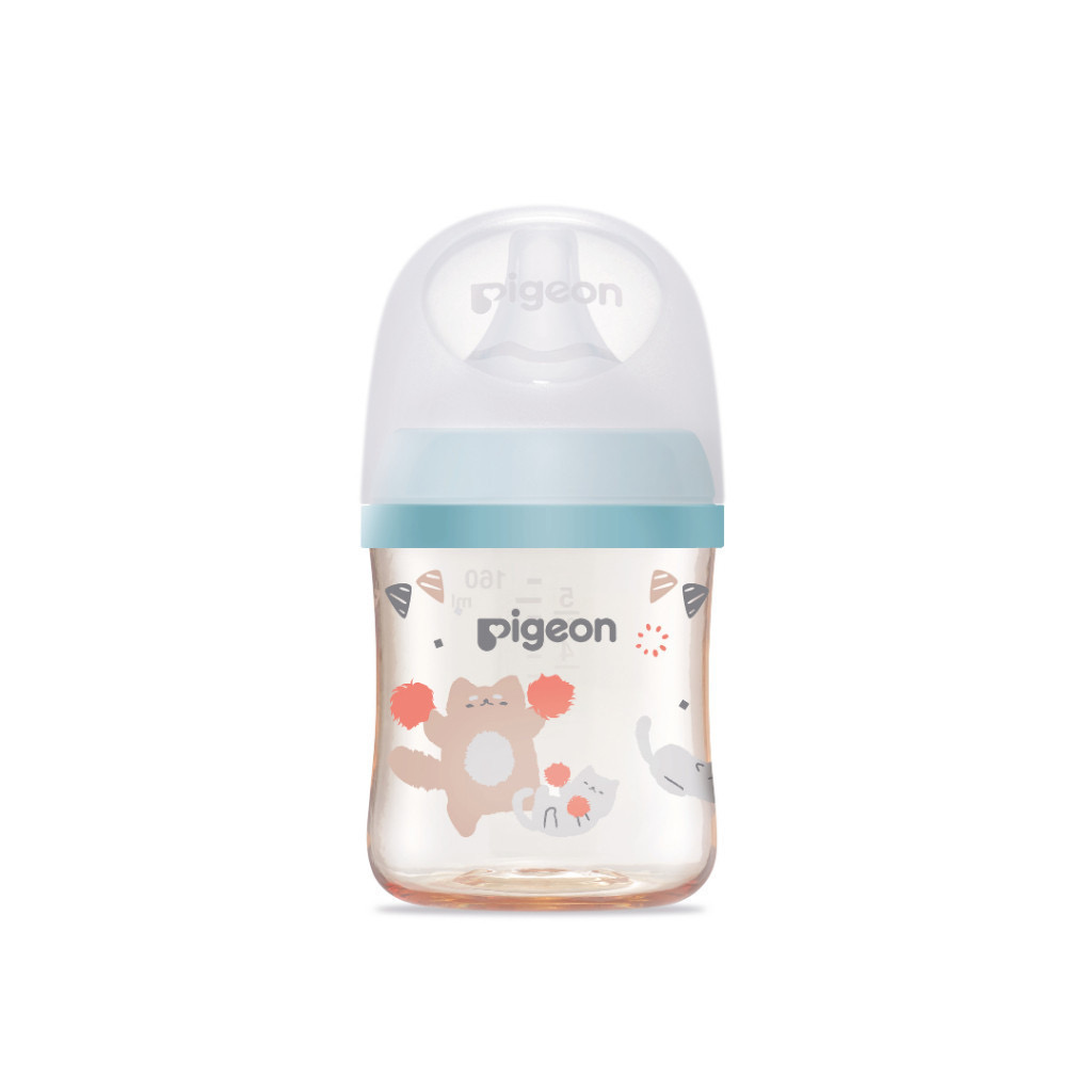 พีเจ้น ขวดนมPPSU WN3 HOORAY CAT 5 Oz+จุก SS แพค2