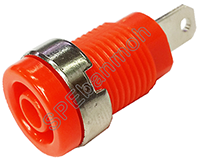 [ 1 ชิ้น ] BDP-001 บานานาแจ็ค ติดแท่น (Banana Socket) แดง (Red) บานานาแจ็ค Banana Jack ปลั๊กกล้วยติดแท่น Biding Post Mounting Type ปลั๊กก้วย ตัวเมีย ติดเเท่น Test Lead Socket ไบดิ้งโพส ปลั๊ก แจ็ค ไบดิ้งโพส ขั้วต่อทดลอง ปลั๊กตัวเมีย เดี่ยว แบบ ยึดติดแท่น T