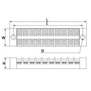 [ 1 ชิ้น ] TB1504 เทอร์มินอล 4 ช่อง 4P 15A 600V TB Terminal Block Screw Terminals 15แอมป์ อร์มินอลต่อสายไฟ Circuit Terminal Blocks ขั้วต่อสายไฟ เทอร์มินอลบล็อค TB-1504L 600โวลต์ เทอร์มินอล แบบติดลอยสำหรับต่อสาย