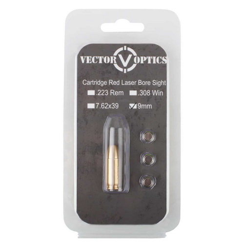 Vector Optics 9 mm. Red Laser Bore Sight Brass เลเซอร์ 9 mm. ใช้สำหรับตั้งศูนย์