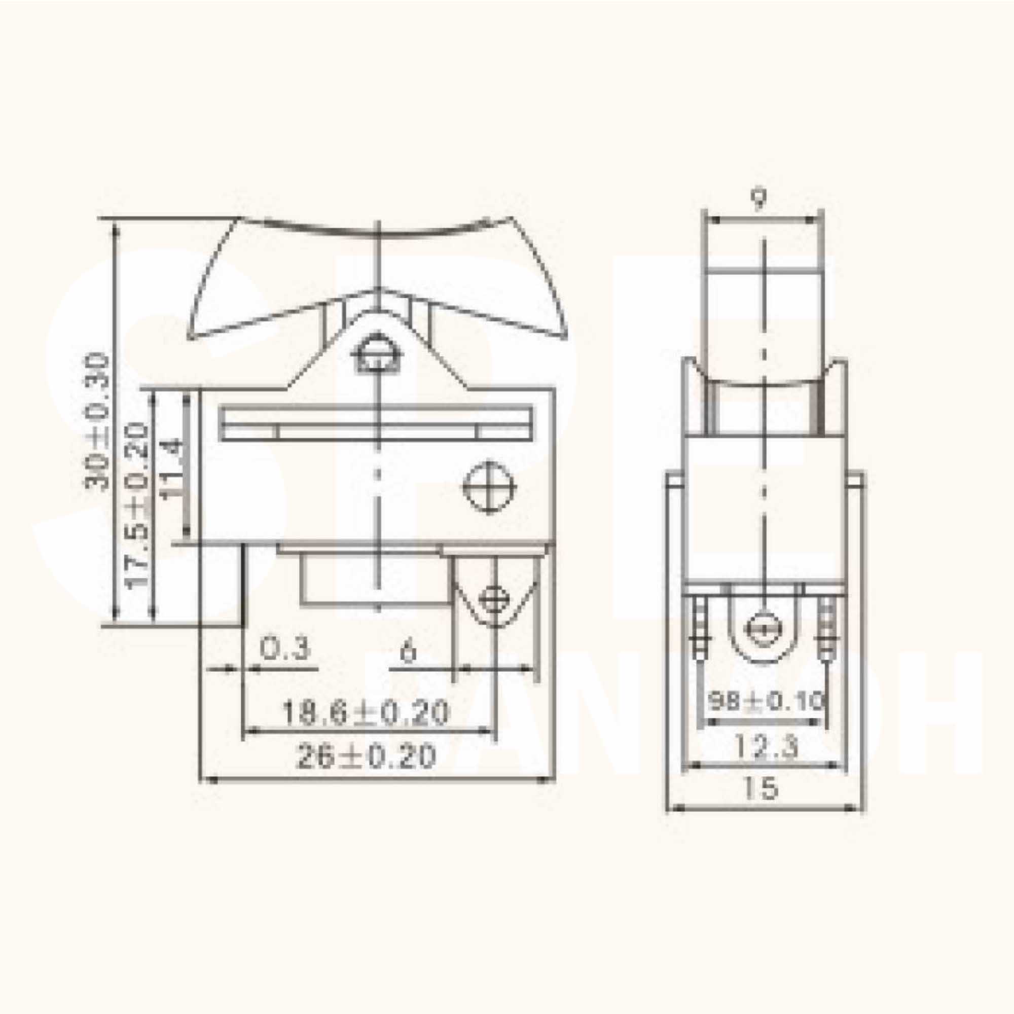 [ 4 ชิ้น ] KCD1-122-1 สวิทช์กระดก 3 จังหวะ OFF ON ON 3 Step Rocker Switch OFF ON ON สวิทไดเป่าผม สวิทช์ได สวิทช์ เครื่องเป่าผมไฟฟ้า สวิทช์ไดร์ สวิทช์ไดร์จัดผม สวิทไดร์เป่าผม Hair dryer Switch สำเนา