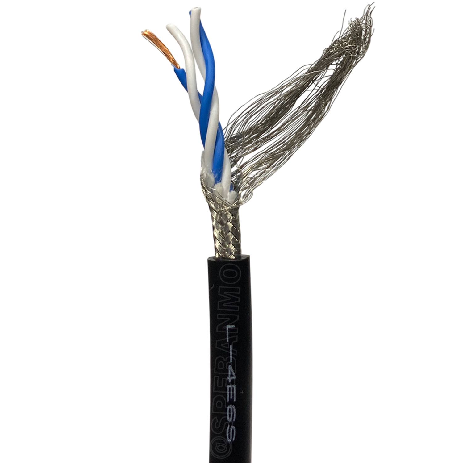 [ 1 เมตร ] L-4E6S Canare สายชีลด์ สายชีลด์สเตอริโอ 6mm Shield Stereo Cable 4Cx24AWG ทองแดงแท้ Audio Twisted Pair Microphone Cable Made In Japan สายเดินระบบไมโครโฟน Foil Shield ชีลฟอยด์ 100% Copper Wire