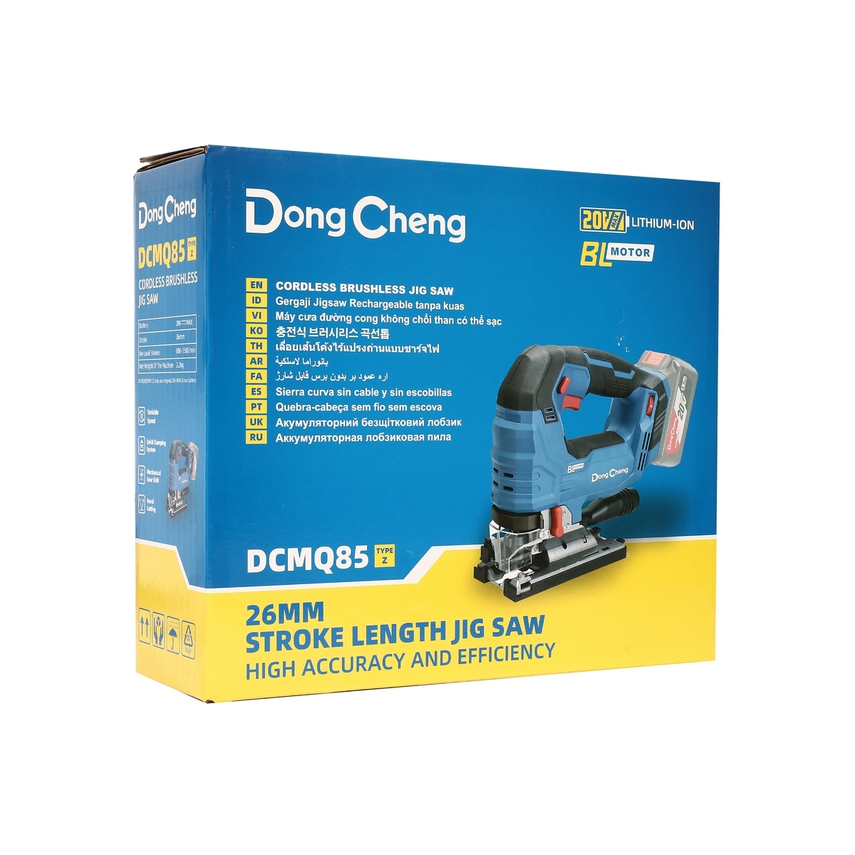 DONG CHENG รุ่น DCMQ85 (TYPE Z) เลื่อยจิ๊กซอไร้สาย 20V. BL Motor (เฉพาะเครื่องเปล่า)