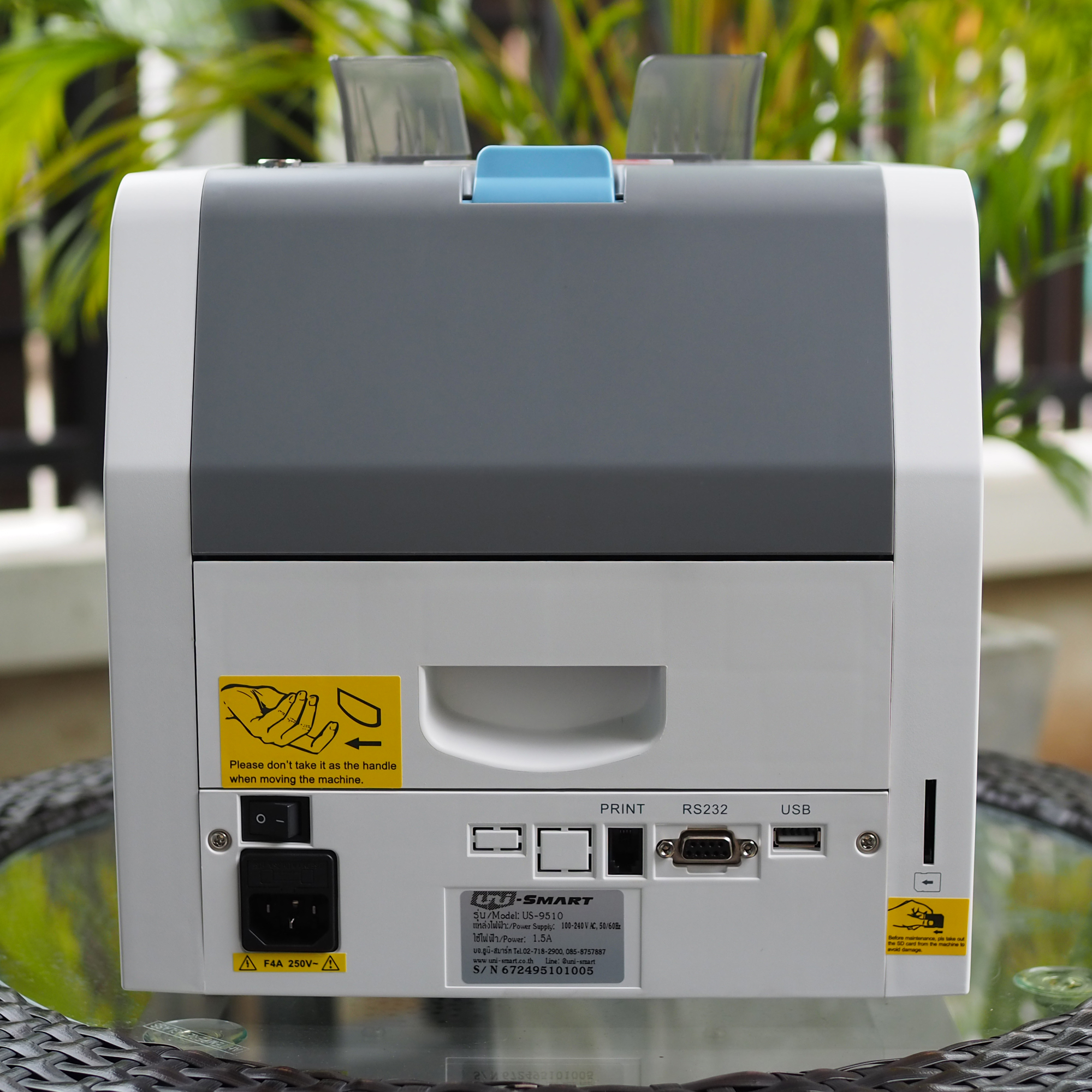 Uni-SMART เครื่องนับธนบัตร เครื่องนับเงิน เครื่องนับแบงค์ ตรวจธนบัตรปลอม US-9510