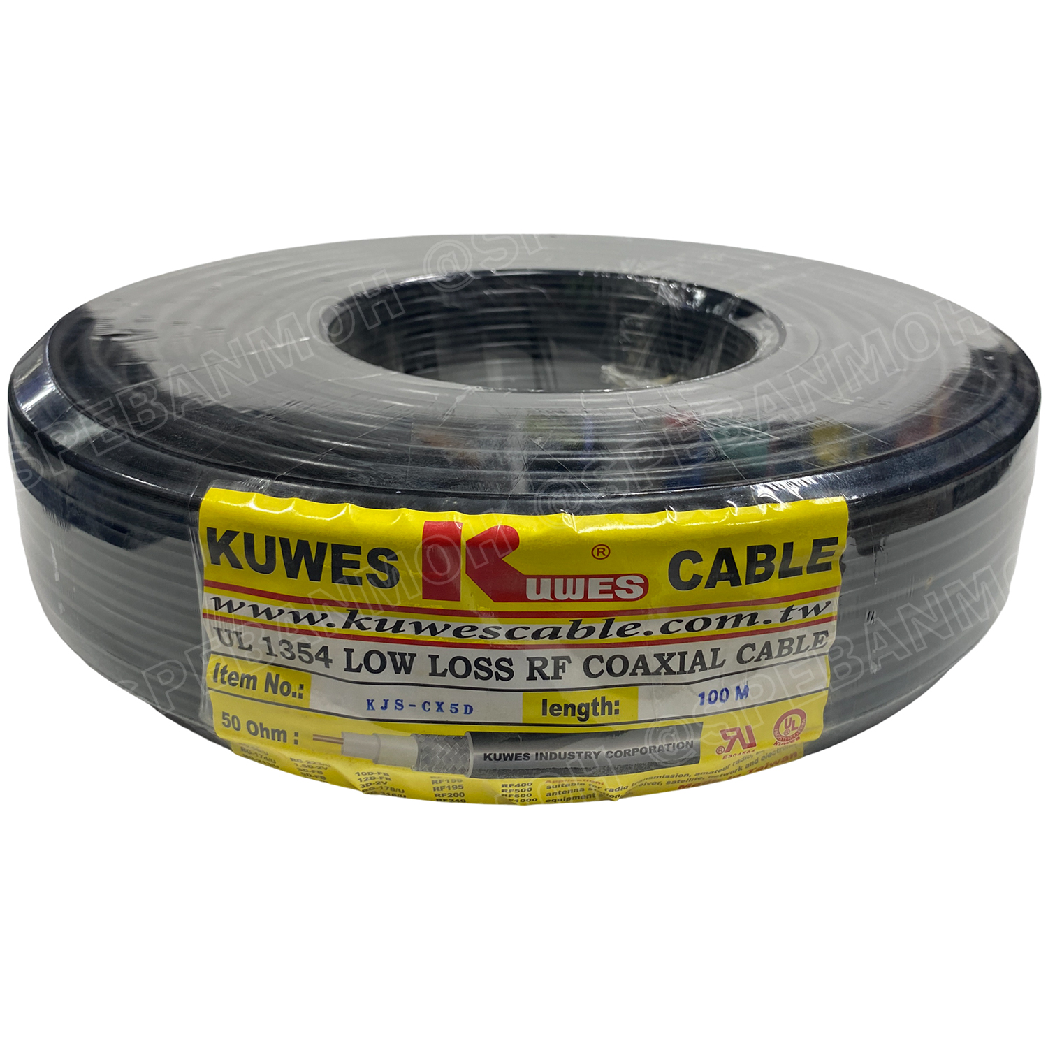 [ 1เมตร ] 5DFB KUWES Low Loss Coaxial Cable สายสัญญาณ 5DFB 50 โอห์ม ชีล 95% ทองแดงแท้ 100% 95% Shield With Foil กันสัญญาณรบกวน 50 ohm coaxial cable ทองแดงแกนแข็ง Bare Copper BCU Tin Copper Braid ชีลถักทองแดงเคลือบดีบุก