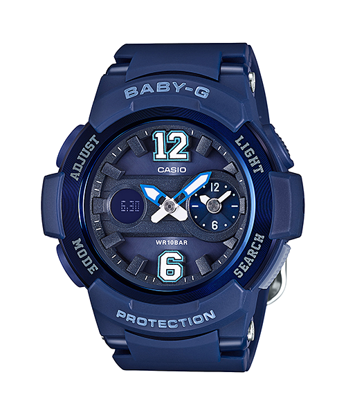 CASIO BABY-G รุ่น BGA-210-2B2DR สีน้ำเงินเข้ม สินค้าของเเท้ รับประกันศูนย์ CMG