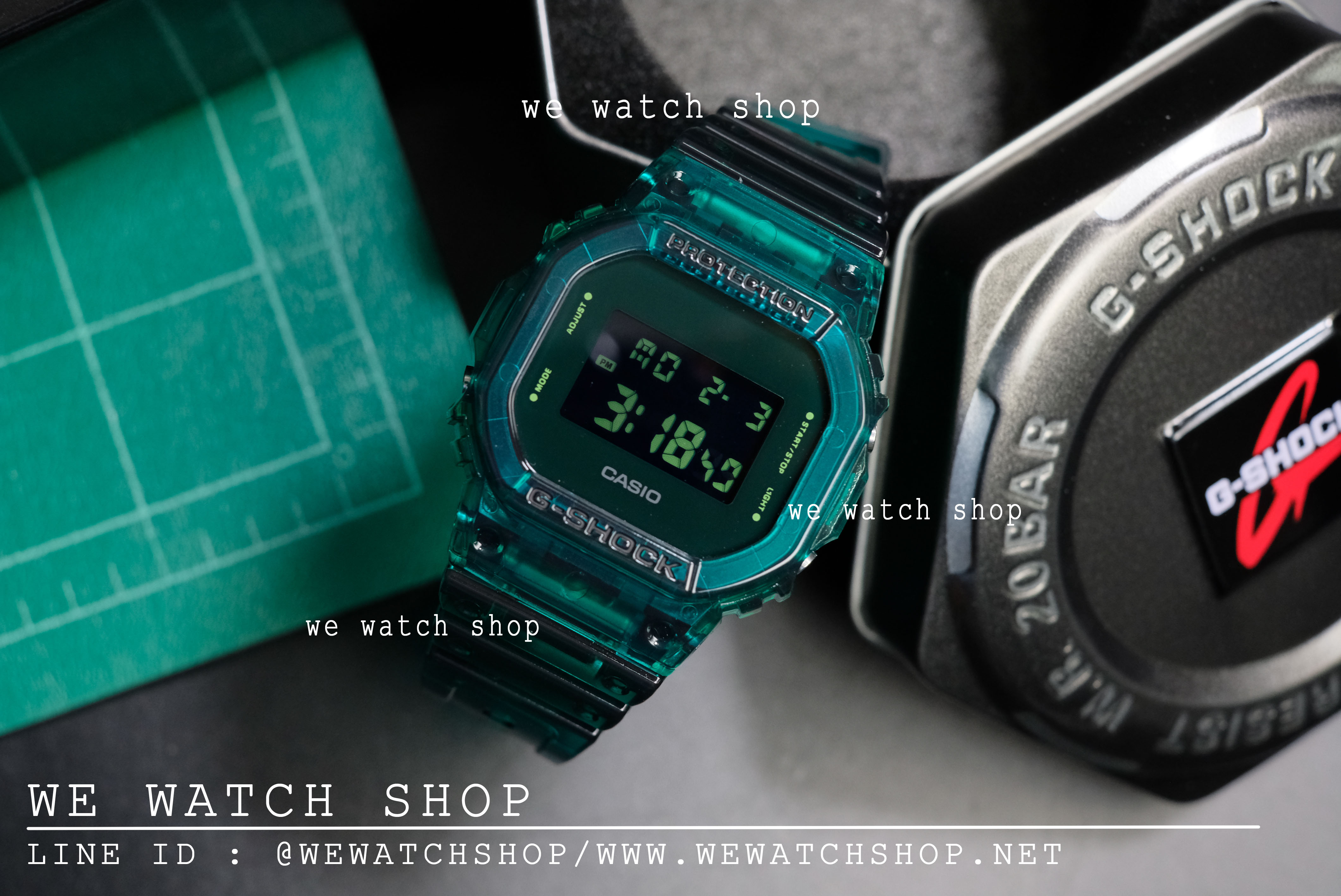 CASIO G-SHOCK รุ่น DW-5600SB-3DR สีเขียว สินค้าใหม่ ของแท้ รับประกันศูนย์ CMG