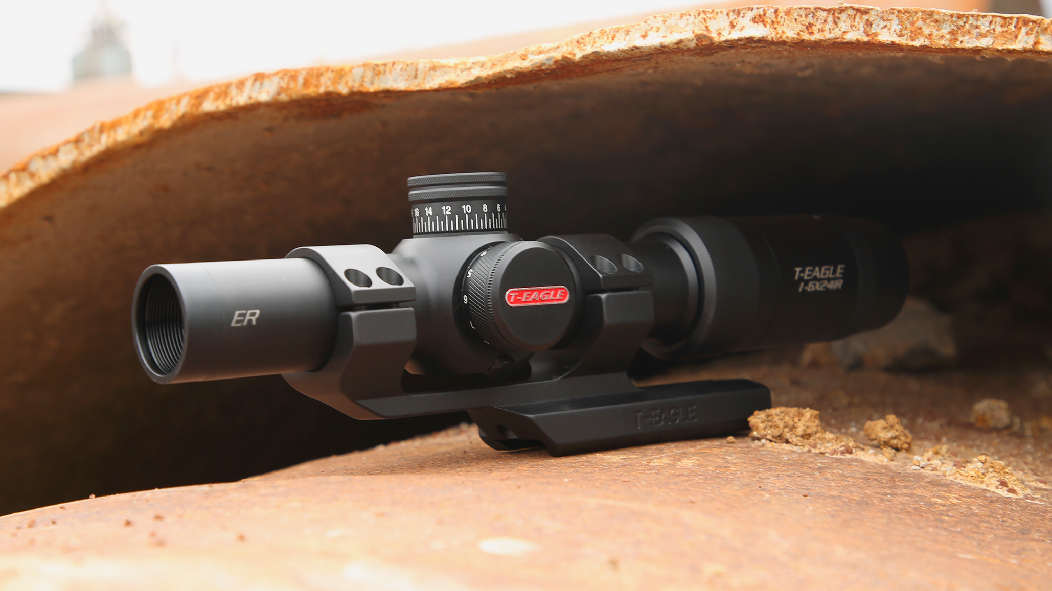 กล้องติดปืน T EAGLE ER 1-6x24IR กล้องดีราคาถูก กันน้ำ กันกระแทก