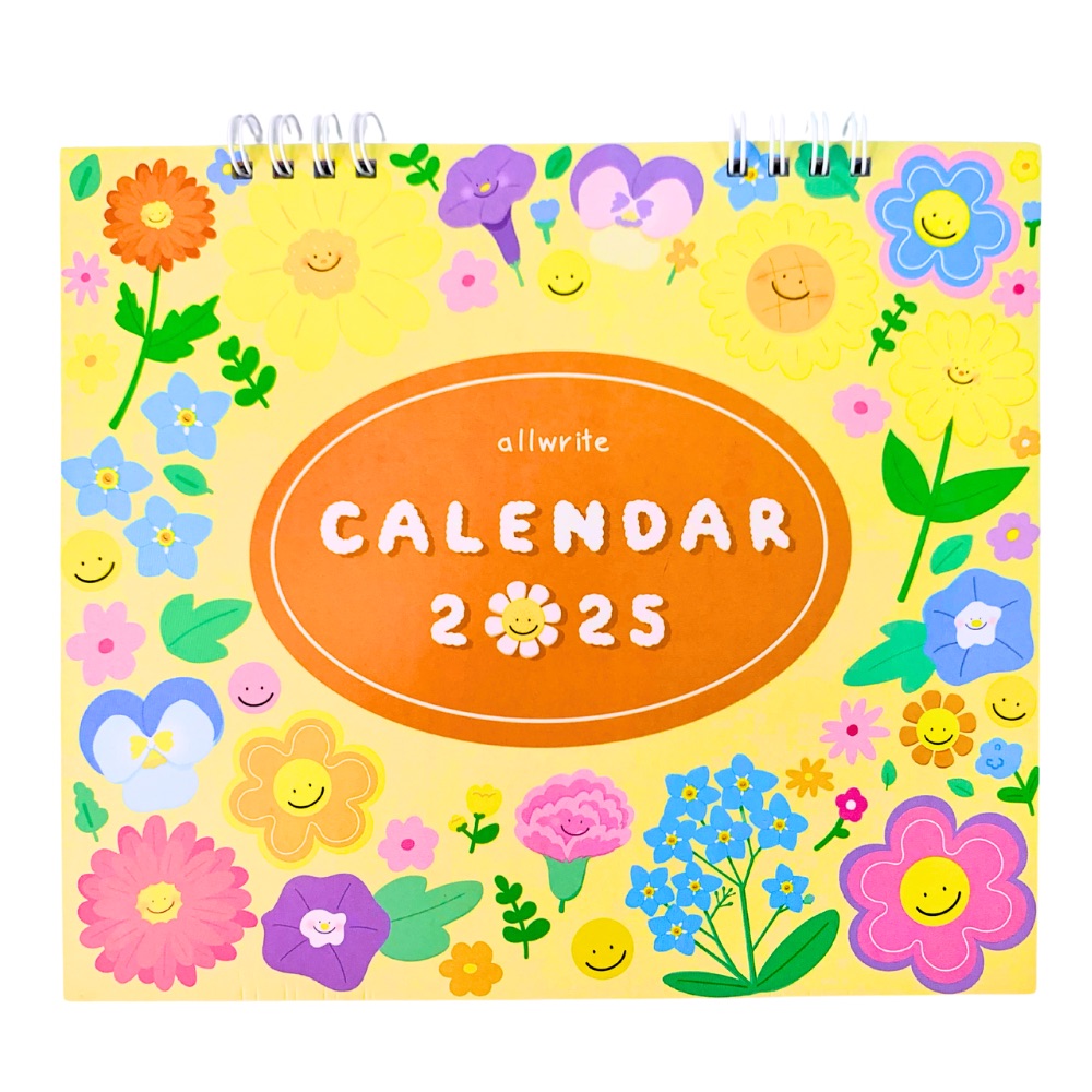 ปฏิทินตั้งโต๊ะ calendar ปี พ.ศ. 2568 / ค.ศ. 2025 Allwrite รุ่น AW292 ขนาด 7 x 8 นิ้ว