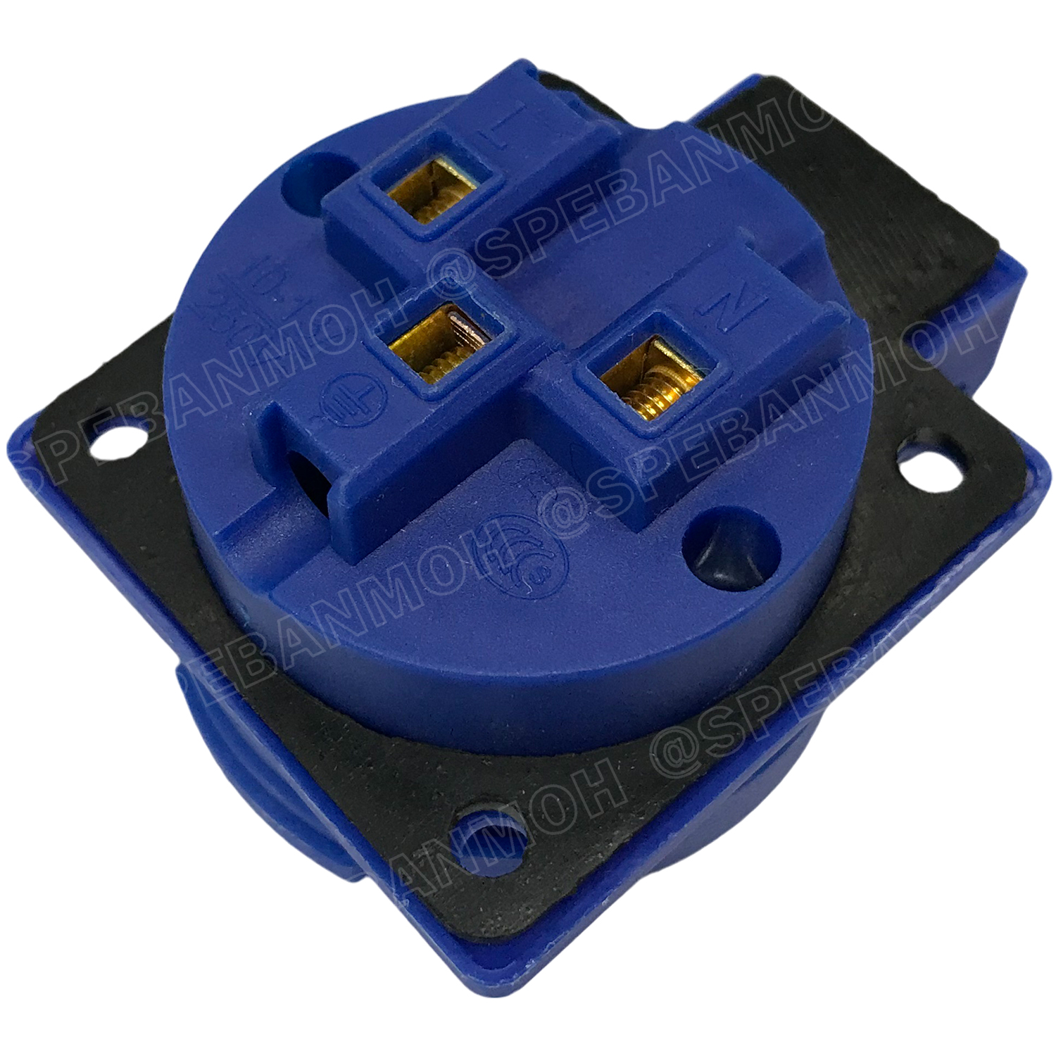 [ 1 ชิ้น ] PP-313 AC Power Plug เต้ารับ AC 3ขา 13A 250VAC 2P+E IP54 กันละออง กันฝุ่น Power Plug 3P INDUSTRIAL PLUG and Sockets เต้ารับ AC ติดแท่น AC SOCKET ซ็อคเก็ตเอซี พาวเวอร์ปลั๊ก 2ขา 3สาย IP 54 10A 13A 200VAC