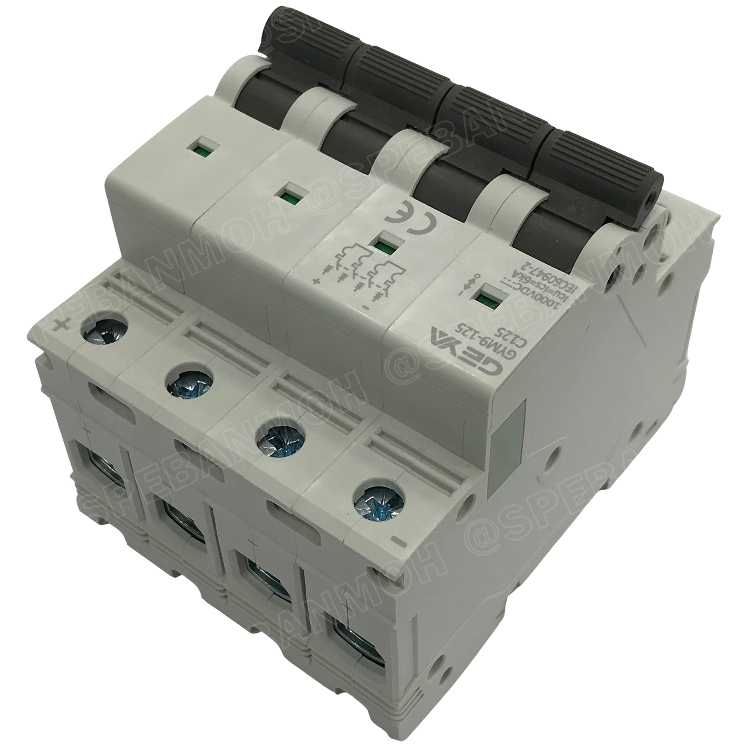 [ 1ชิ้น ] GYM9-125DC-4P 125A เบรกเกอร์ ดีซี 4 โพล 4 Pole DC Breaker 1000 VDC DC Circuit Breaker 4P สำหรับงาน solar cell เบรกเกอร์ไฟฟ้าโซลาร์เซลล์ DC ป้องกันกระแสเกิน ใช้ได้กับไฟฟ้ากระแสตรง DC เบรกเกอร์ DC 4P DC Solar Breaker เซอร์กิตเบรกเกอร์ MCB Breaker